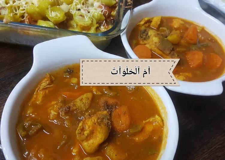 إيدام الدجاج بالخضار 😍😋