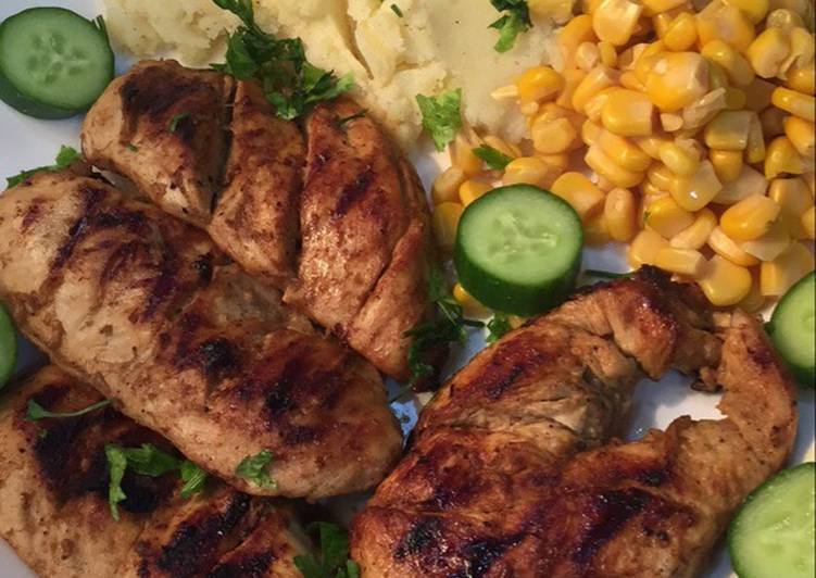 صدور دجاج مشوية