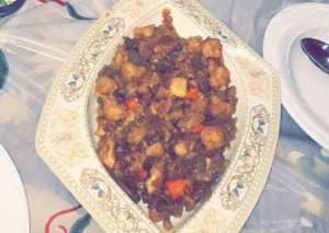 دجاج صيني حامض حلو بالأناناس