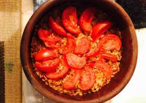 طاجن لسان عصفور بالدجاج