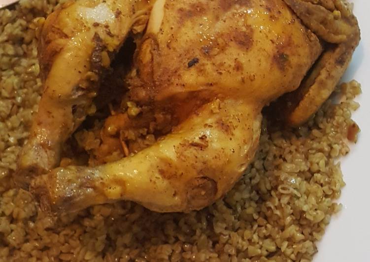 دجاج محشي بالفريكة 👍