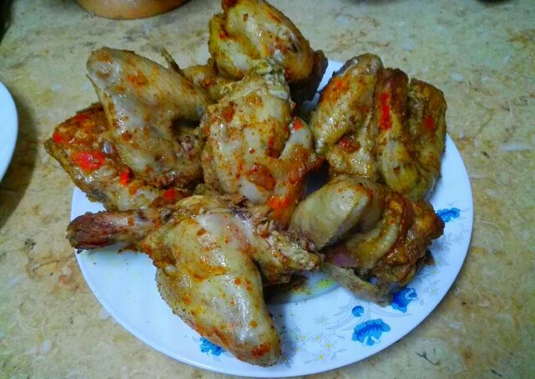 فراخ مشويه بالكاري