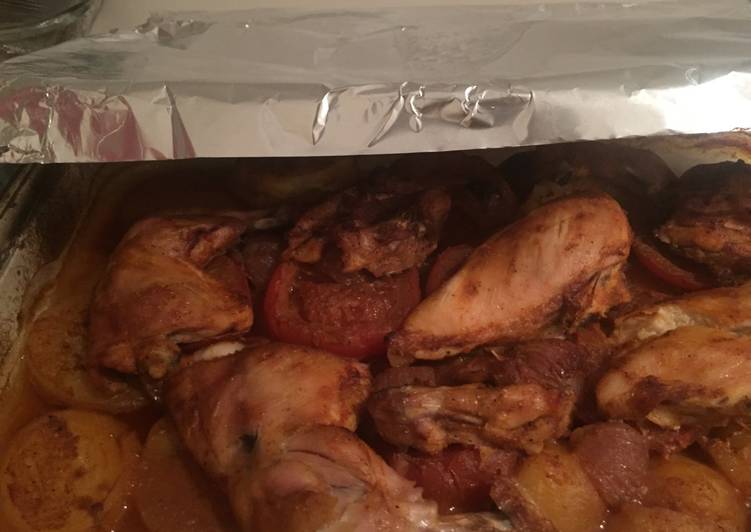 صينية دجاج في الفرن