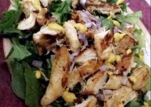 سلطة الدجاج المشوي (دايت)