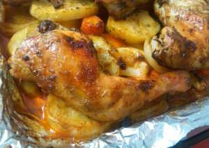 صينية جاج مع بطاطا