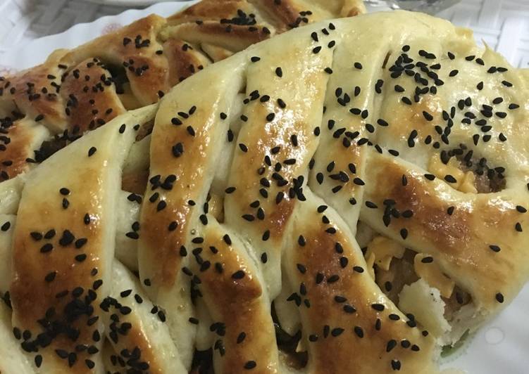 ضفيره بحشوه الدجاج