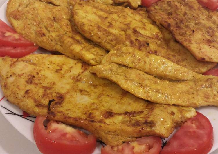 شرحات الدجاج المشوية