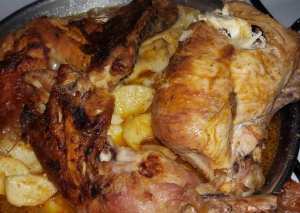 اسهل دجاج بالفرن