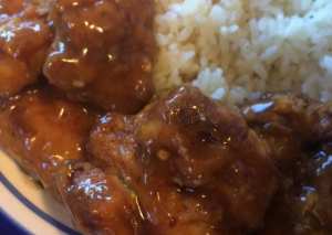 دجاج الترياكي بالعسل والحامض