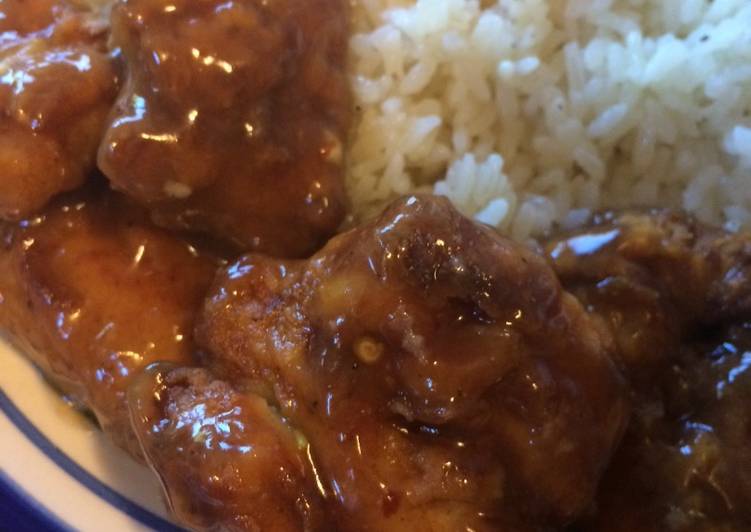 دجاج الترياكي بالعسل والحامض