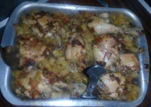 طاجن مكرونة بالفراخ