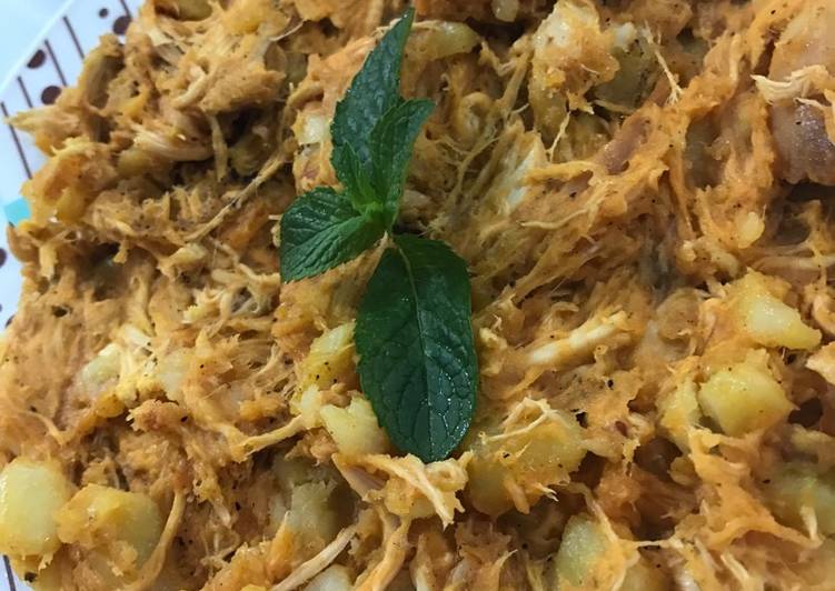 بطاطا بالدجاج 😋