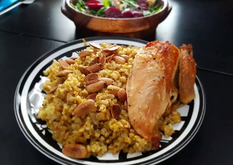 فريكة مفلفلة بالدجاج