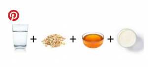 Masque De VIsage Coup d'éclat au YAourt Et a L'avoine