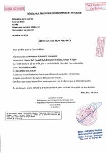 En attendant votre reponse