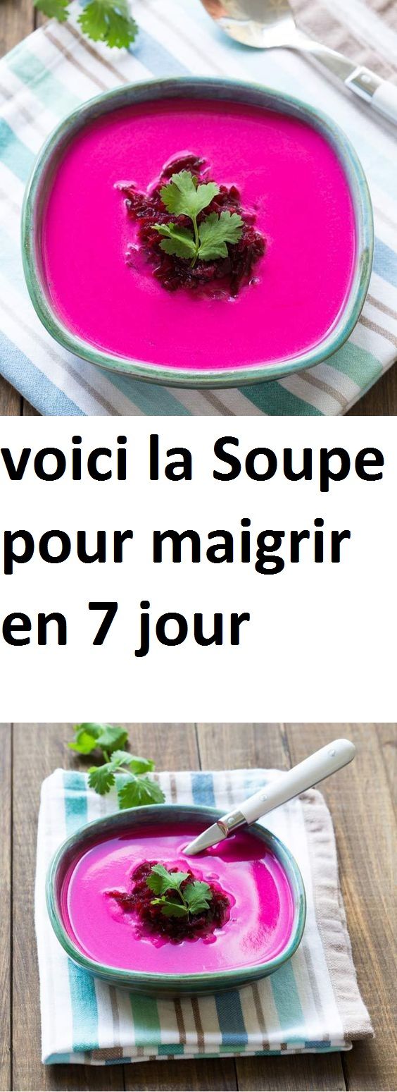 voici la Soupe pour maigrir en 7 jour