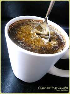 CREME BRULEE AU CHOCOLAT ET A L'ORANGE