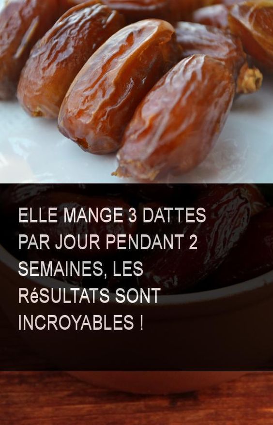 Elle mange 3 dattes par jour pendant 2 semaines, les résultats sont incroyables !