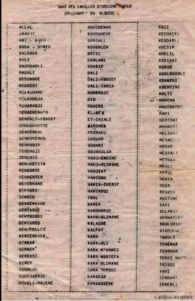 قائمة العائلات الجزائرية التي يمكنها التحصل على الجنسية التركية