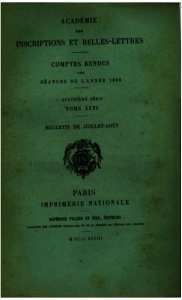 Le mausolée de Blad-Guitoun (fouilles de M. Viré)