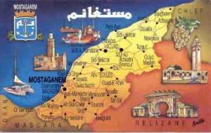 Situation géographique de la Wilaya de Mostaganem