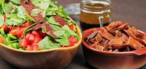 طريقة عمل الفتوش بدبس الرمان