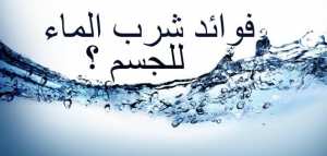 ما فائدة شرب الماء