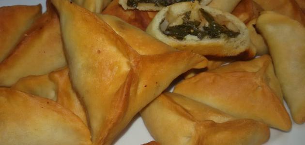 عمل معجنات السبانخ