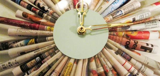 إعادة تدوير ورق الجرائد