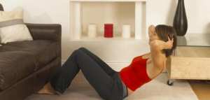 تمارين البطن في البيت