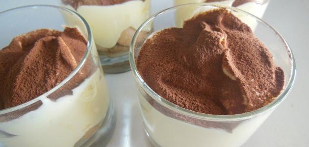 طريقة عمل كاسات تراميسو