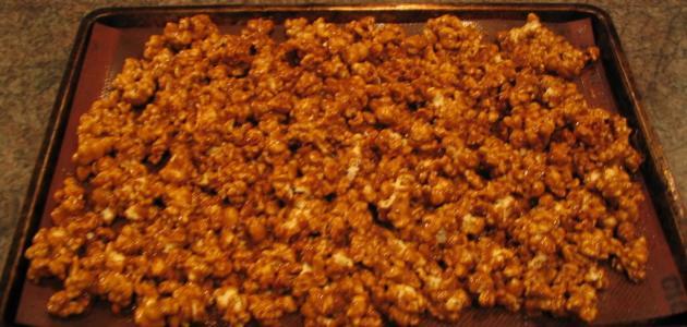 طريقة عمل فشار الكراميل