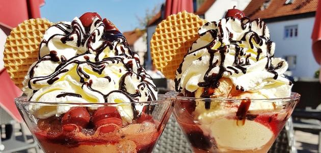 طريقة عمل آيس كريم طبقات