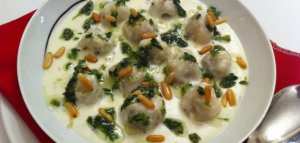 طريقة طبخ شيش برك باللبن