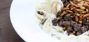 طريقة عمل المكرونة باللبن