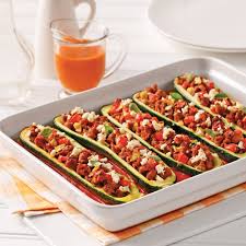 RECETTECourgettes farcies à la viande haché