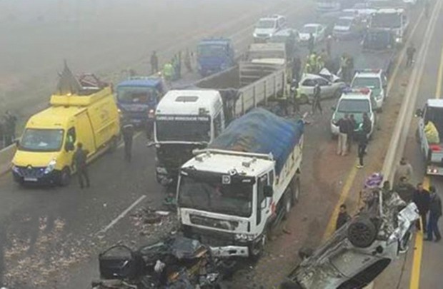 BOUIRA - Cinq blessés dans un carambolage