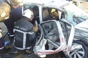 OUED SLY (Chlef) - 4 morts et 1 blessé dans un accident de la route