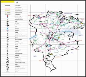 Données géographiques de la wilaya de M'sila