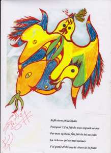 Ôm je viens de voir une enclume avec des ailes s’envoler vers le ciel,