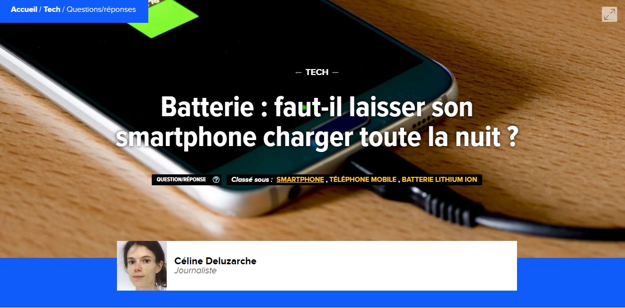 Batterie : faut-il laisser son smartphone charger toute la nuit ?