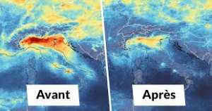 Planète (Confinement/Coronavirus) - Vue de l’espace: L’impressionnante amélioration de la qualité de l’air en Europe