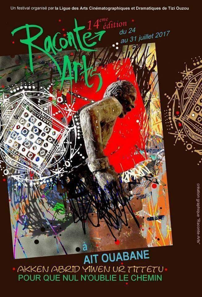 Programme de la 14eme edition du festival Raconte Arts à Ait Ouabane du 24 au 31 Juillet 2017