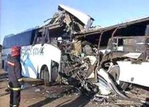 جرح العشرات في اصطدام حافلتين لنقل الركاب بالشلف