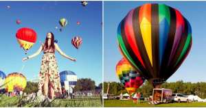 مهرجان المناطيد الملونة