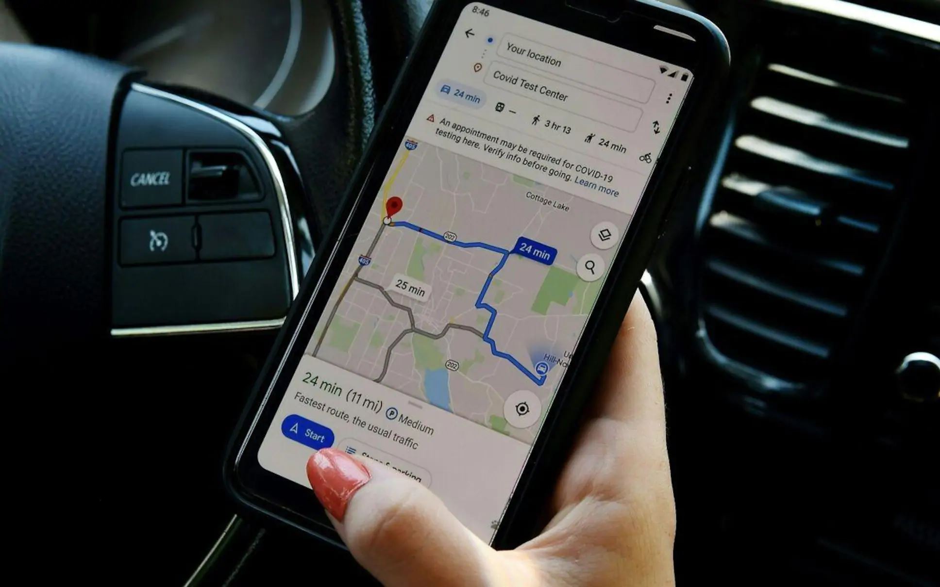 تطبيق Google Maps لمعرفة مناطق الاصابات ب COVID-19