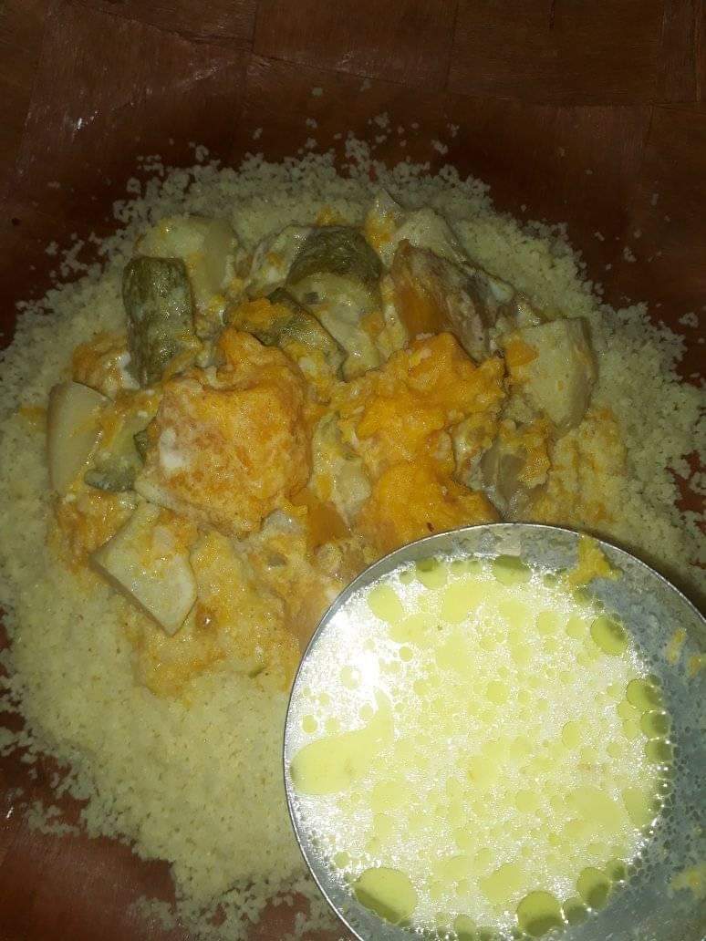 Kouskous avec le lait