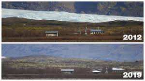 Planète (Europe/Islande) - Huit ans, huit photos au même endroit: un Islandais expose de manière frappante la fonte d'un glacier