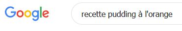 pudding à l’orange