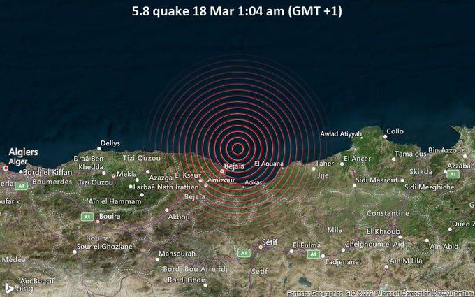 Séisme de magnitude 6 au large de l'Algérie, mouvement de panique et dégâts importants